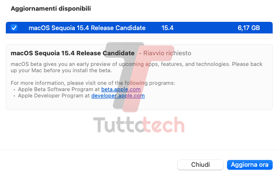 Apple macOS 15.4 Sequoia RC on MacBook Pro 16 M1 Pro